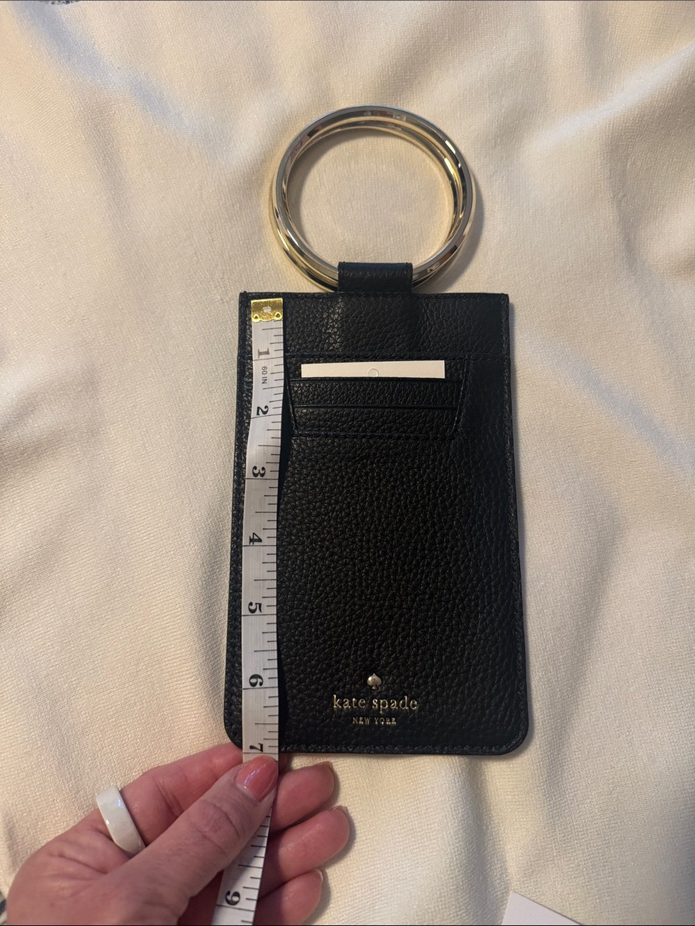 Kate Spade Halo Studded Wristlet Black Bangle Phone Case - Picture 10 of 10